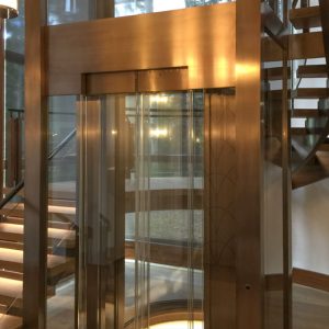 Curved Glass Elevator Doors